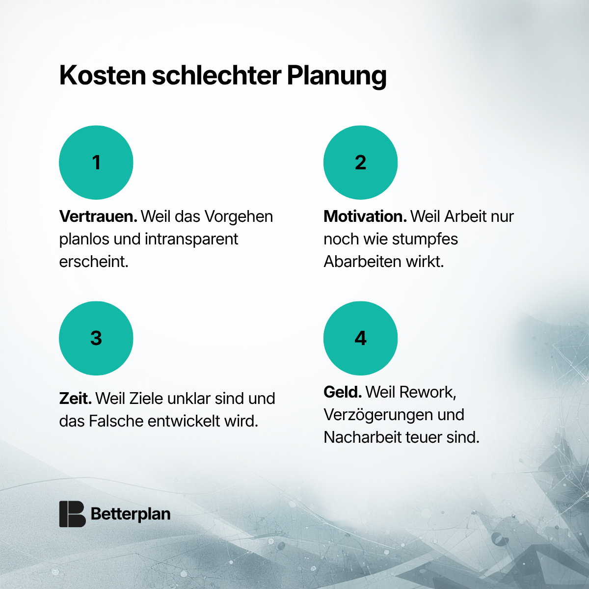 Planung hat ein schlechtes Image — vier Gründe für mehr statt weniger Planung